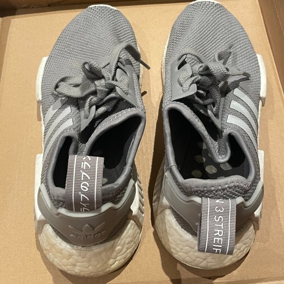 adidas NMD R1 Grey White - Men size 4, Women 5.5 - Picture 5 of 6